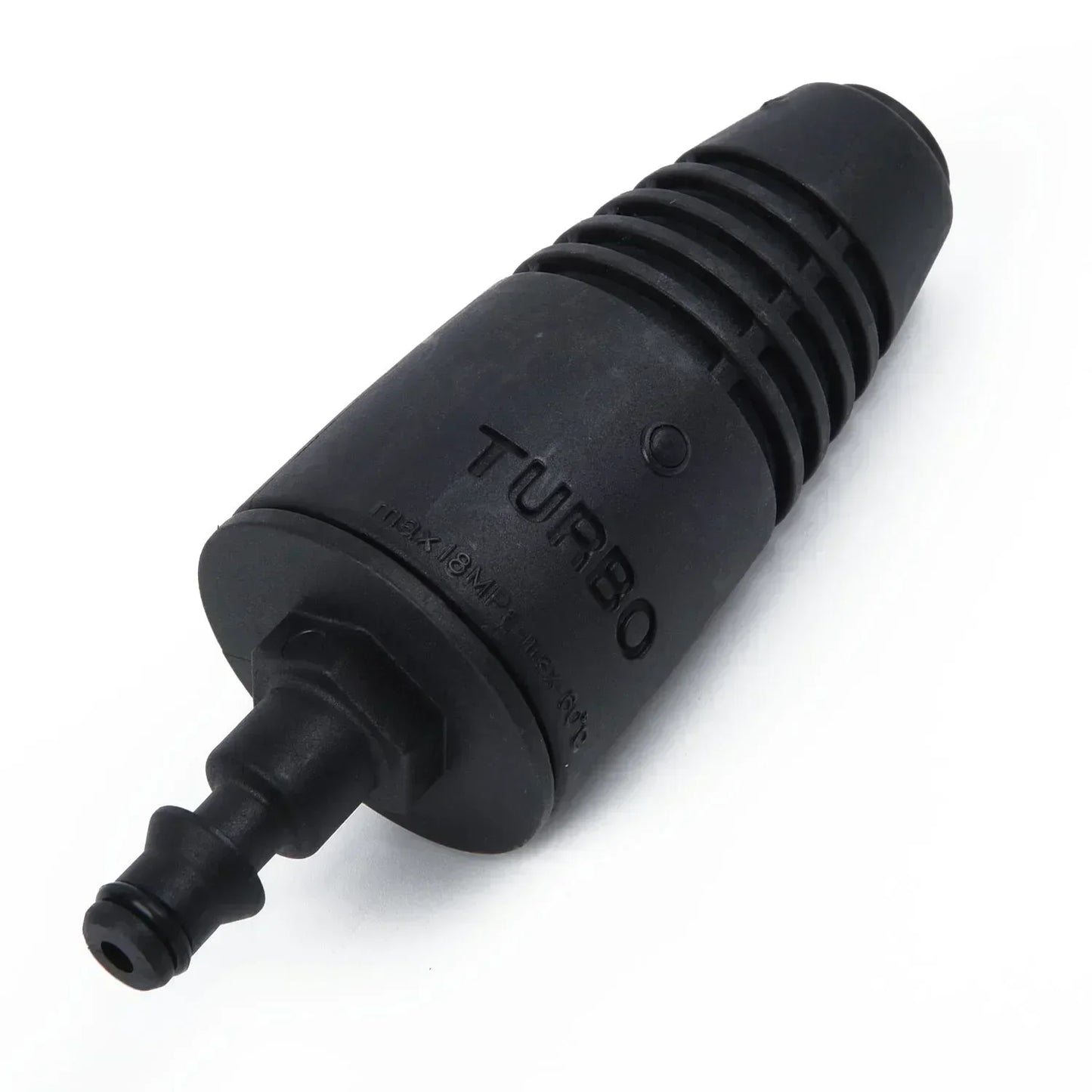 Turbo nozzle pressure washer with rotating spray for garden watering, car washing, and irrigation from Karcher-style garden supply.