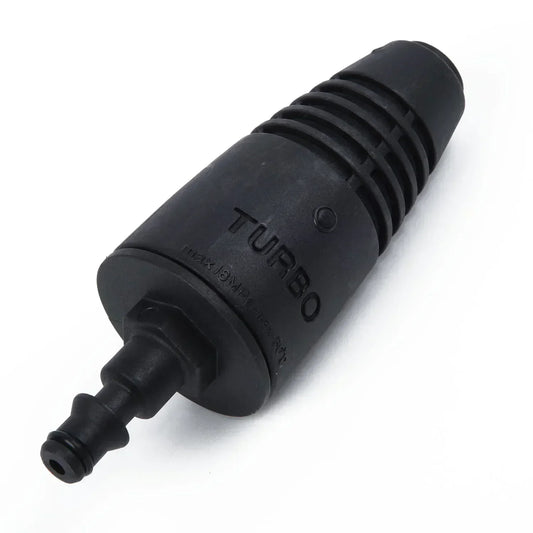 Turbo nozzle pressure washer with rotating spray for garden watering, car washing, and irrigation from Karcher-style garden supply.