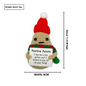 Green-hatted Christmas Positive Potato Doll by BACKUPMYFILESNOW.COM®, festive holiday decoration with cheerful expression.