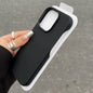 Black graphite iPhone 15 Pro Max case from BackupMyFilesNow.com, designed as a sleek half-pack protective cover.