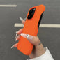 Black graphite iPhone 15 Pro Max half-pack case by BackupMyFilesNow.com, showing the sleek protective design on the phone.