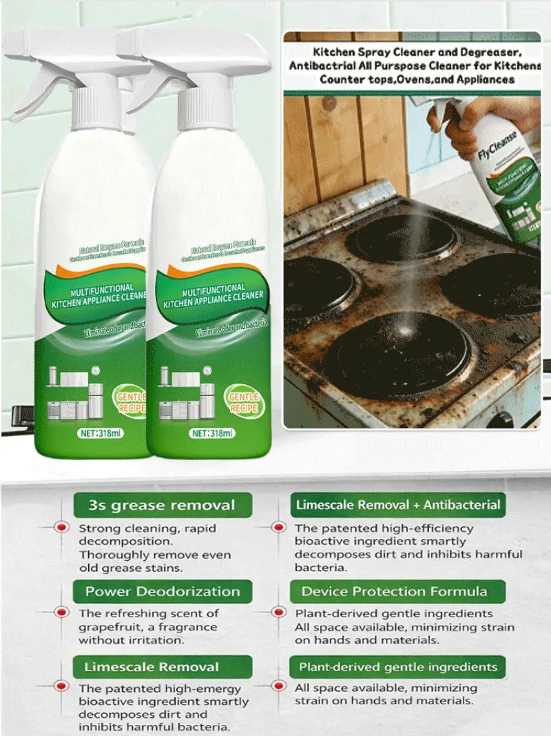 All-purpose household cleaning spray by BACKUPMYFILESNOW.COM, for kitchen grease, bathroom glass, and whole home cleaning.