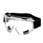 BackupMyFilesNow® fog-proof safety goggles with clear lenses, black frame, anti-splash dust-proof design for lab and work safety.