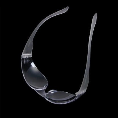 Clear newly vented safety goggles with anti-fog, sand-proof protective eyewear for lab and industrial eye protection by BACKUPMYFILESNOW.COM®