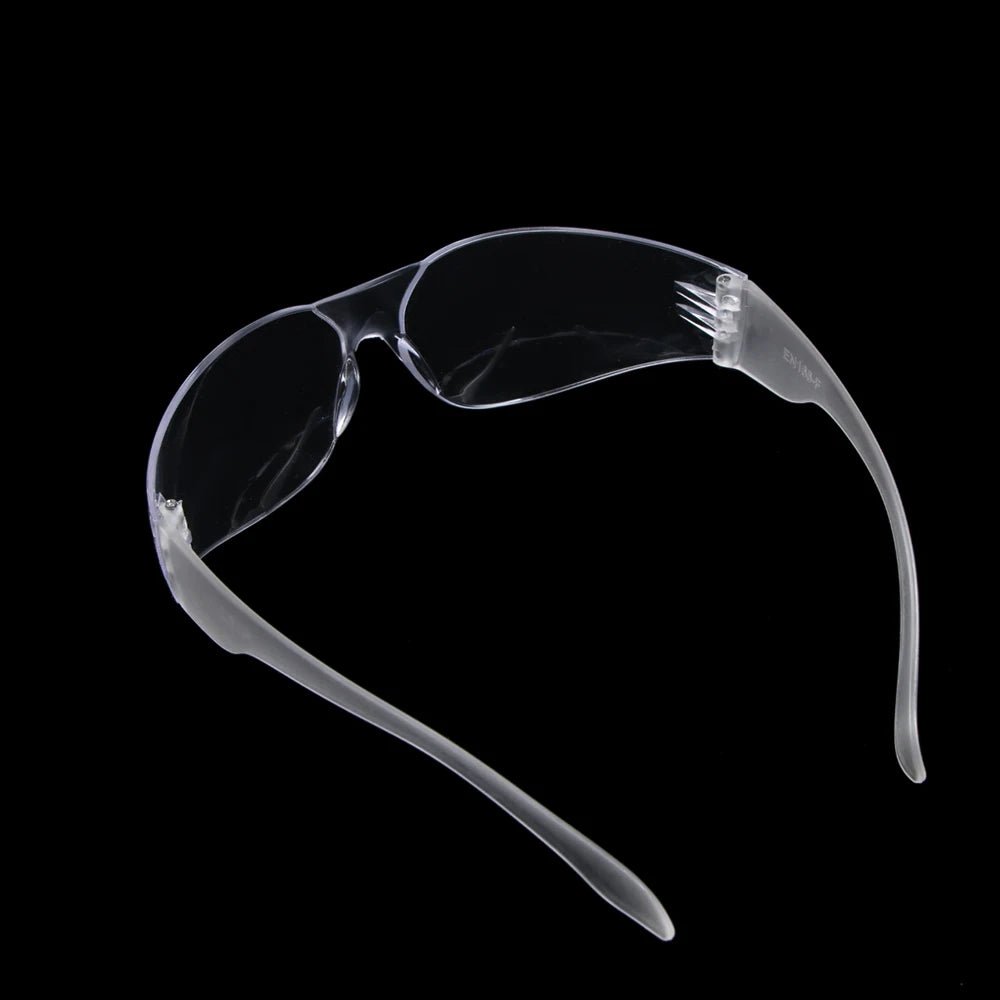 Clear newly vented safety goggles by BACKUPMYFILESNOW.COM® with anti-fog, sand-proof protective eye eyewear for labs and safety.