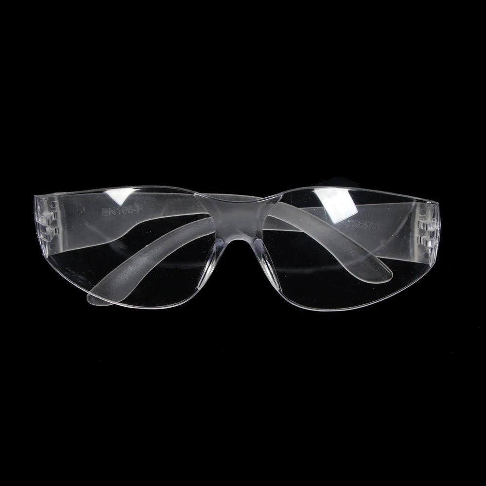 BackupMyFilesNow® clear safety goggles with vented design, anti-fog, sand-proof protective eyewear for lab and safety environments.