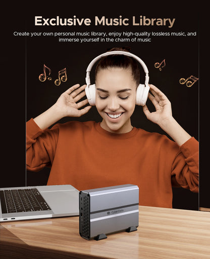 Orico Personal Storage Center 3.5" Type-C NAS with 4TB/8TB hard drive and remote access for data security and multimedia storage.
