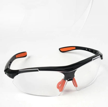 Grey cycling goggles from BACKUPMYFILESNOW.COM® with windproof, sandproof, anti-splash vents, suitable for outdoor lab or riding safety.