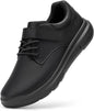 FitVille men's diabetic wide-width leather Oxford dress shoes with hook-and-loop straps, orthopedic design, suitable for swollen feet.