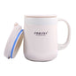 Pink PINKAH 340ml and 460ml stainless steel coffee thermos mugs with handles and lids, insulated vacuum cups for office and travel.