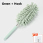 Telescopic stainless steel duster for home and auto interior cleaning, ceiling dust removal, and multifunctional cleaning tasks.