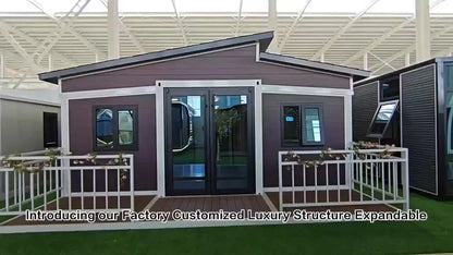 Expandable 20ft or 40ft container house by BACKUPMYFILESNOW.COM®, showcasing a prefabricated collapsible Australian standard office building.
