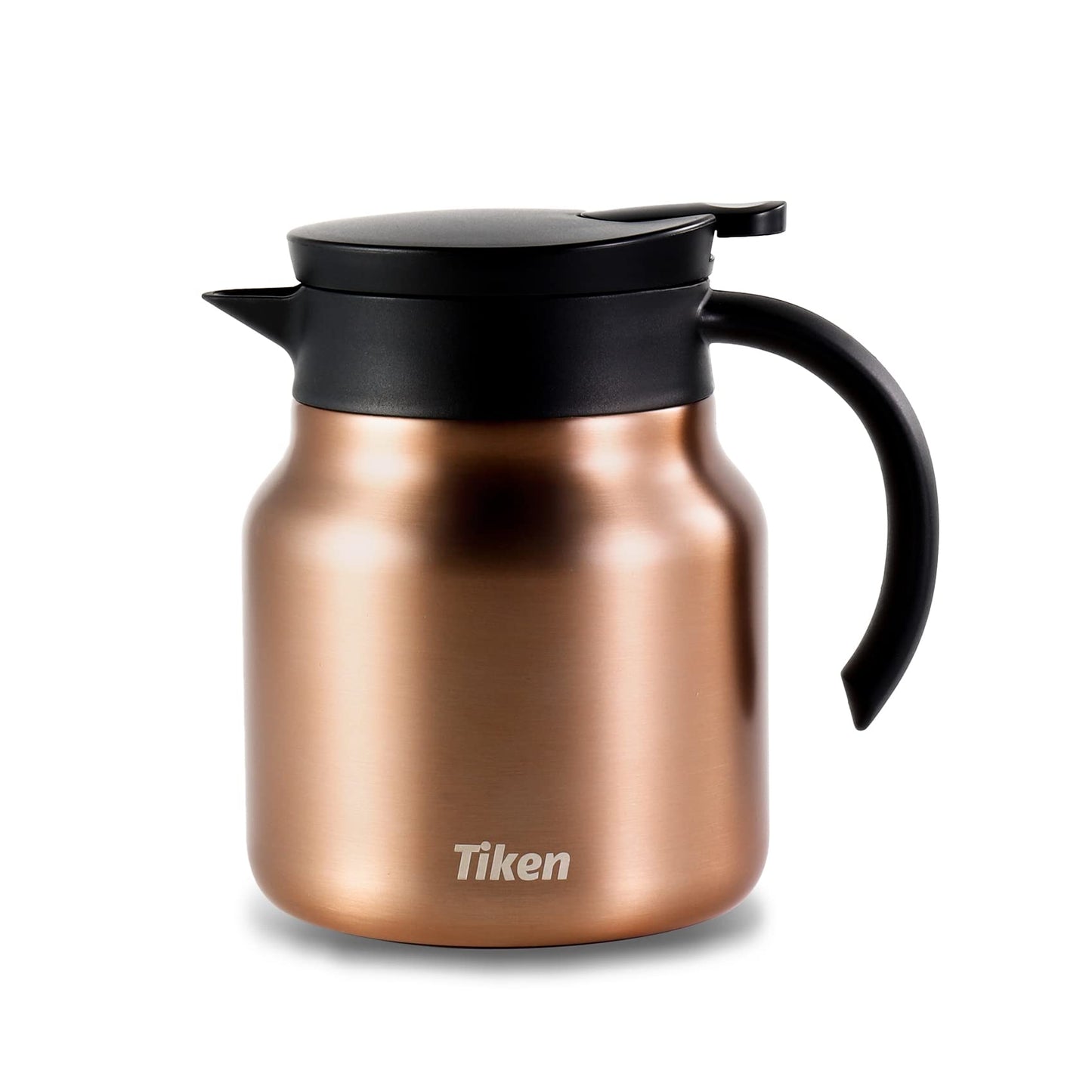 Copper Tiken Coffee Server 800ML thermal vacuum carafe with stainless steel insulation for keeping hot coffee.