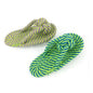 Pink cotton rope slippers dog chew toy, durable and approximately 16.7cm long, designed for dogs to chew and play.
