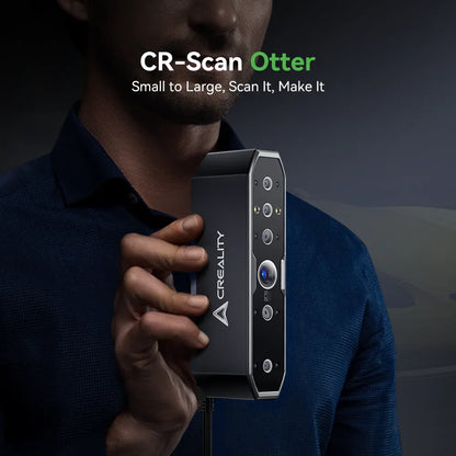 Creality CR-Scan Otter handheld 3D scanner with high-precision 0.02mm accuracy, ergonomic design, for detailed 3D capture.