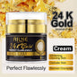 AILKE 24K Gold Flawless Skin Care Range cream in a 50g jar, designed to whiten skin, reduce dark spots, wrinkles, and moisturize.