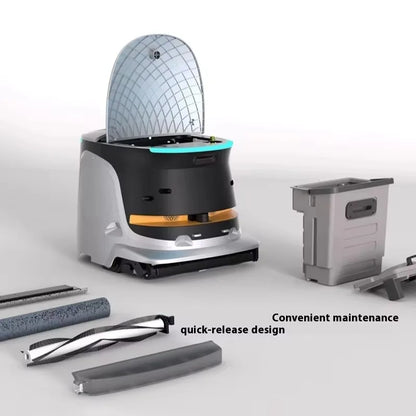 Customized BACKUPMYFILESNOW.COM® commercial multifunction smart cleaning equipment, electric sweeper for hotel and garage floors.