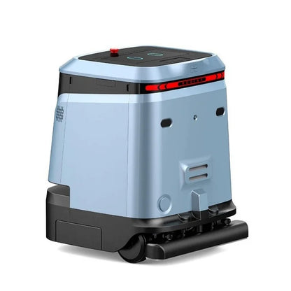 Customized BACKUPMYFILESNOW.COM® intelligent cleaning robot for commercial and industrial floors with 5000pa rotary vacuum and cleaning features.
