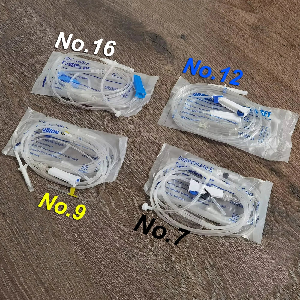 10-piece pet and livestock health care equipment set with veterinary instruments, hygiene tools, and consumables in assorted sizes.