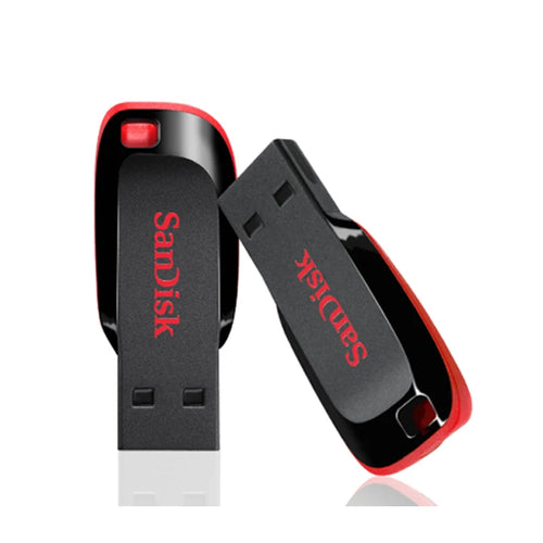 SanDisk USB flash drive in various storage sizes, compact mini design, 2.0 USB stick for phone and computer data transfer