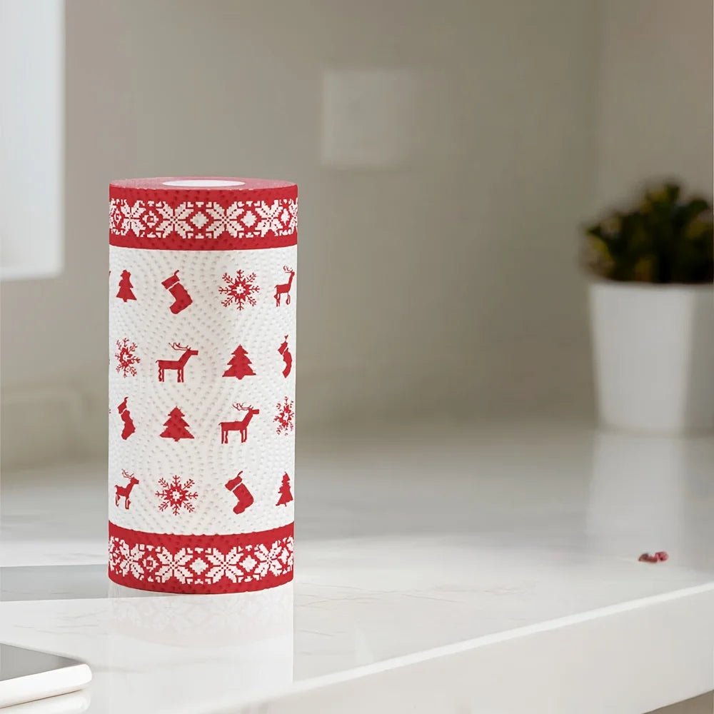 Thickened disposable kitchen paper towels with multi-fold design, suitable for wet and dry use during holidays and picnics.
