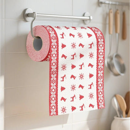 Thickened disposable kitchen paper towels with multi-fold design, suitable for wet and dry use during holidays and parties.