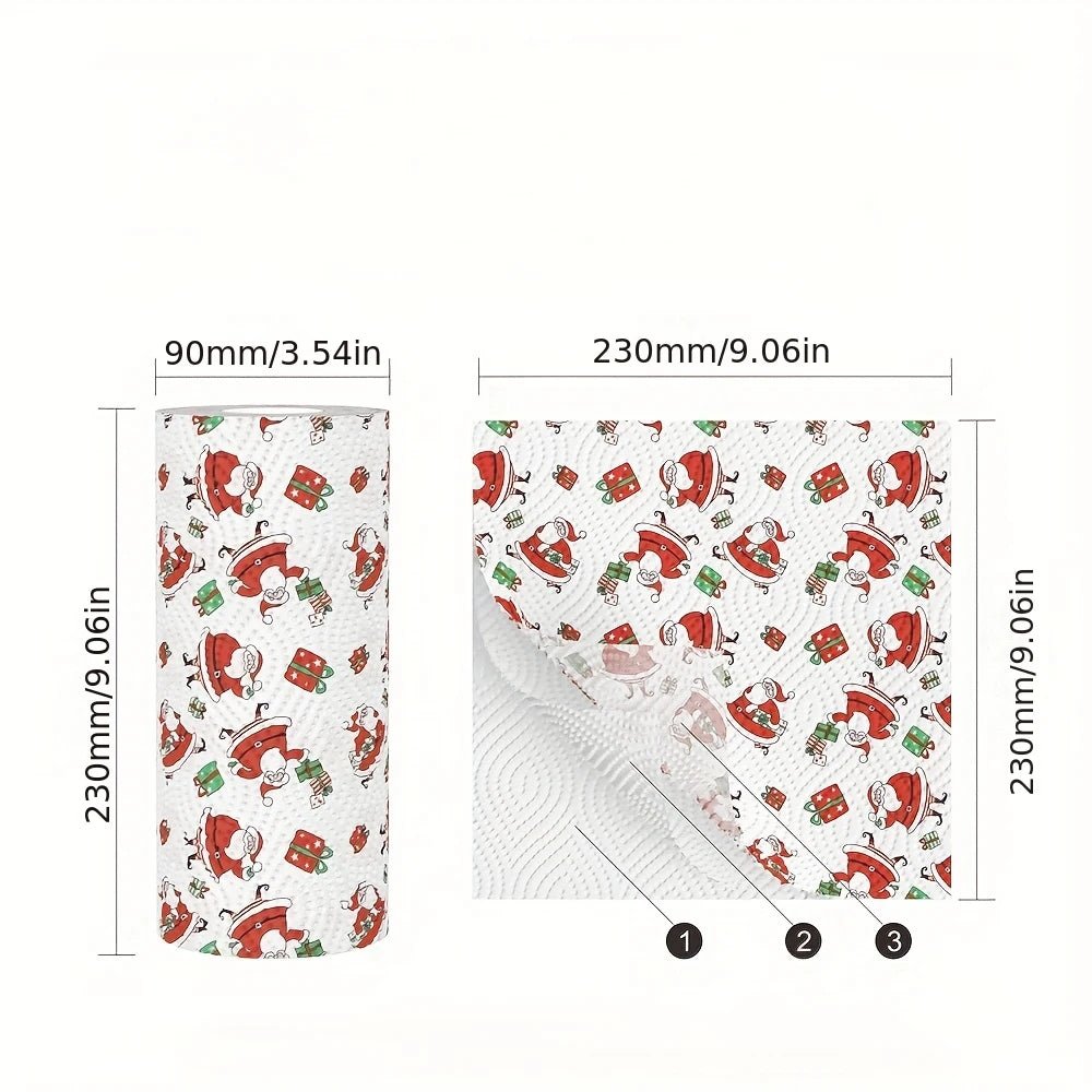 Thickened disposable kitchen paper towels with multi-fold design for wet and dry use, ideal for holidays, picnics, and parties.