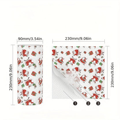 Thickened disposable kitchen paper towels with multi-fold design for wet and dry use, ideal for holidays, picnics, and parties.