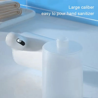 USB charging automatic foam soap dispenser with infrared touchless sensor, compact design for kitchen and bathroom use.