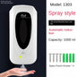 Wall-mounted automatic hand sanitizer dispenser by BackupMyFilesNow.com, contact-free sensor for household, hotel, and bathroom use.