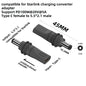 Starlink Mini 2m DC power Type-C replacement cable with waterproof outdoor barrel jack for outdoor Starlink setups.