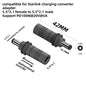 Starlink Mini DC power cable with Type-C input, waterproof outdoor barrel jack, 2M (6.6ft) replacement cable by BACKUPMYFILESNOW.COM®