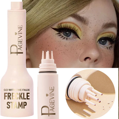 Dark 5-point Freckle Stamp Pen from BACKUPMYFILESNOW.COM® with five small stamp tips for creating natural-looking freckles.