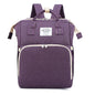 Dark blue large-capacity mommy bag from BackupMyFilesNow.com with multiple pockets and adjustable straps for moms on the go.