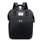 Dark blue large-capacity mommy bag by BackupMyFilesNow.com with multiple compartments and sturdy handles for easy organization.
