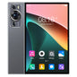 Dark gray 10.1-inch Android 15 tablet with 12GB RAM, 128GB ROM, keyboard, Wi-Fi, and dual 5MP/13MP cameras for business and entertainment.