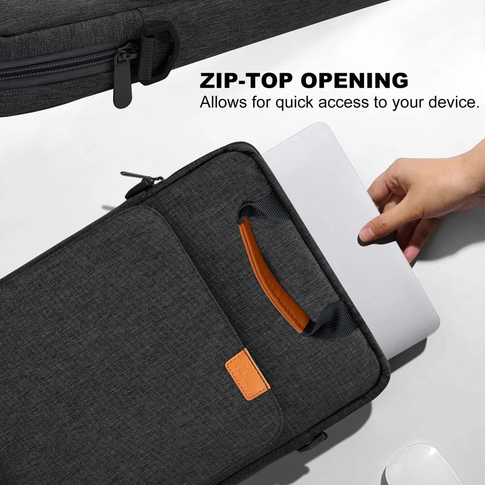 Dark gray waterproof travel carrying case for Starlink Mini, with shoulder strap, designed to store and protect Starlink Mini accessories.