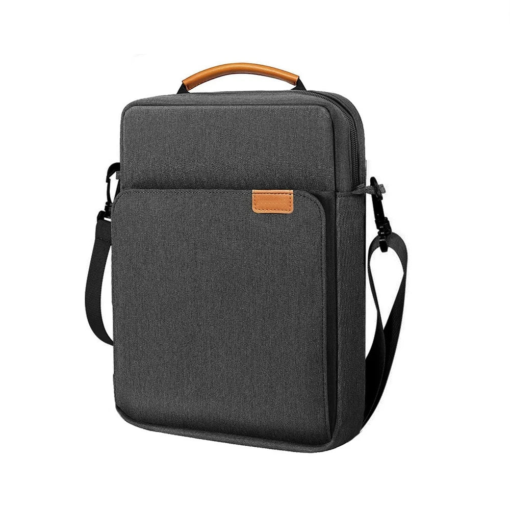 Dark gray waterproof travel carrying case for Starlink Mini accessories, featuring a shoulder strap and compact storage design.
