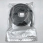Gray Starlink Gen 3 outdoor waterproof Ethernet cable with retainer, 30m (100ft) length, designed for outdoor networking.