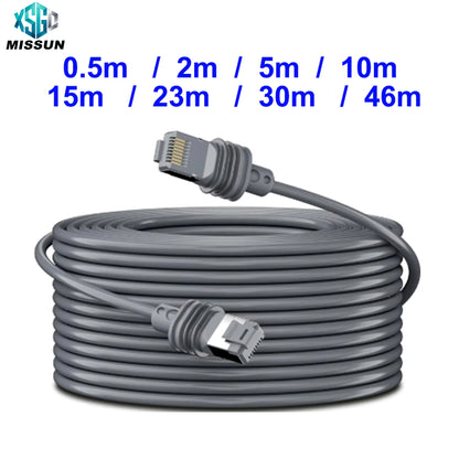 Dark grey HOWENS Starlink Gen3 Ethernet extension cord, 5m (16ft) to 46m (150ft), RJ45 gigabit router cable for satellite internet.