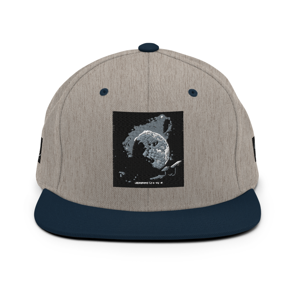 Dark navy Yupoong 6089M classic snapback hat with curved brim and adjustable strap, featuring a clean, stylish design.