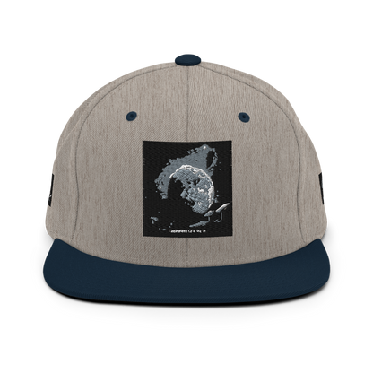 Dark navy Yupoong 6089M classic snapback hat with curved brim and adjustable strap, featuring a clean, stylish design.