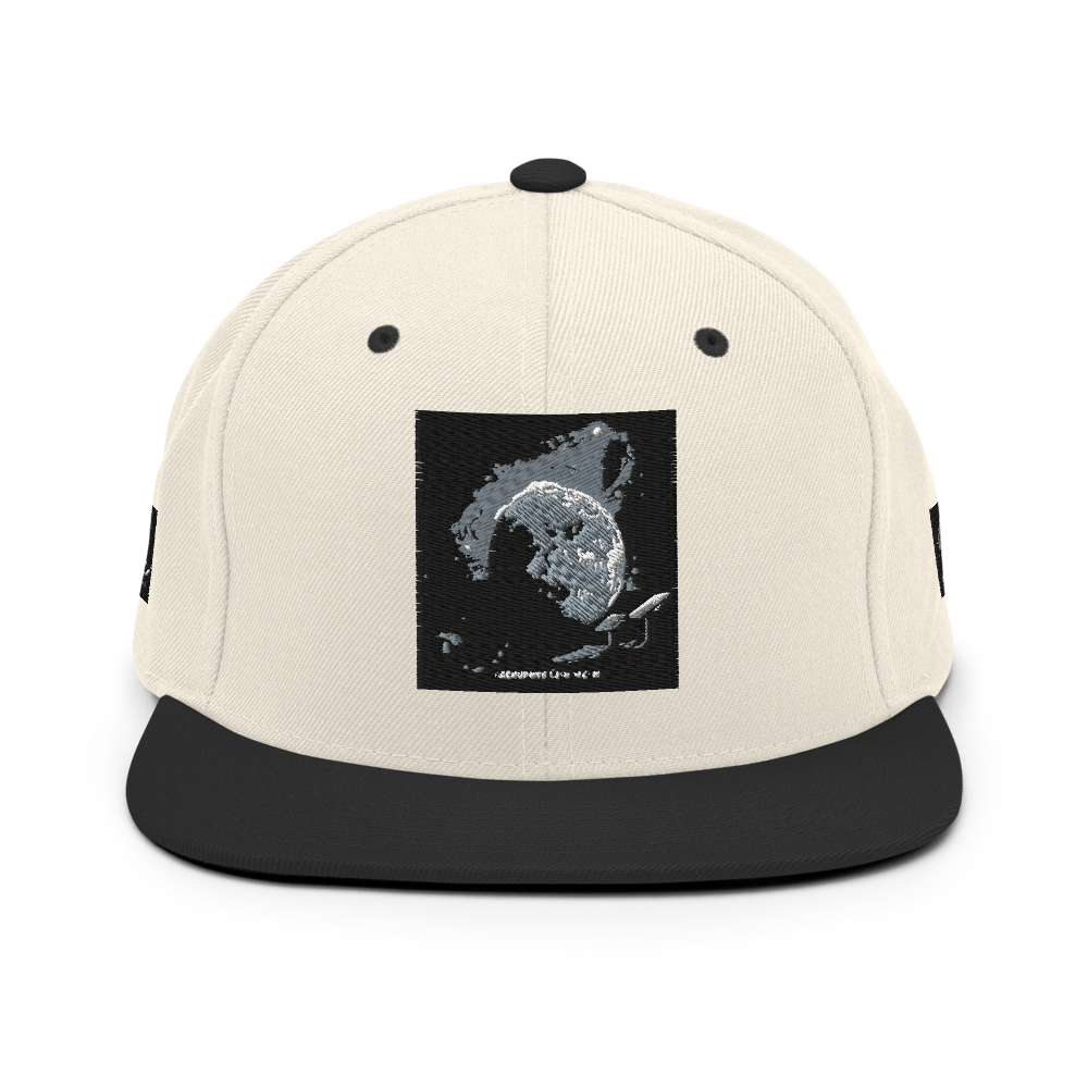Dark navy Yupoong 6089M classic snapback hat with structured crown and flat brim, featuring adjustable strap and embroidered front panel.
