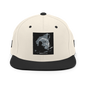 Dark navy Yupoong 6089M classic snapback hat with structured crown and flat brim, featuring adjustable strap and embroidered front panel.
