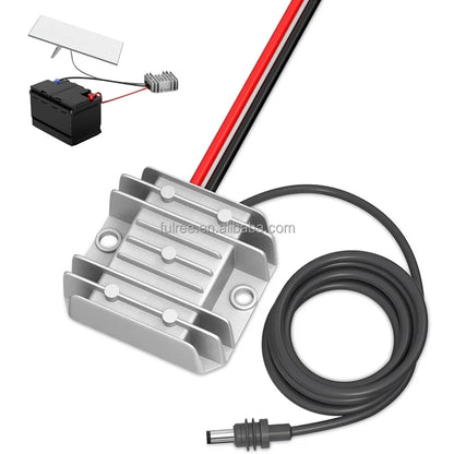 Waterproof outdoor power kit for Starlink, marine-grade 12V to 30V and 57V power supply adapter on boat or yacht.