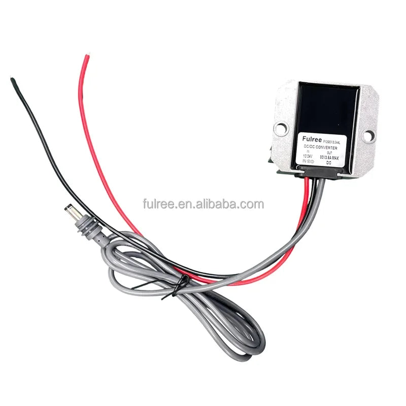 Waterproof outdoor off-grid internet power kit for Starlink on boat, marine ship, with 12V to 30V 57V power supply adapter.