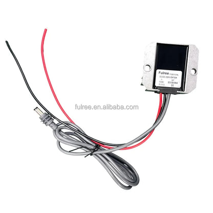 Waterproof outdoor off-grid internet power kit for Starlink on boat, marine ship, with 12V to 30V 57V power supply adapter.