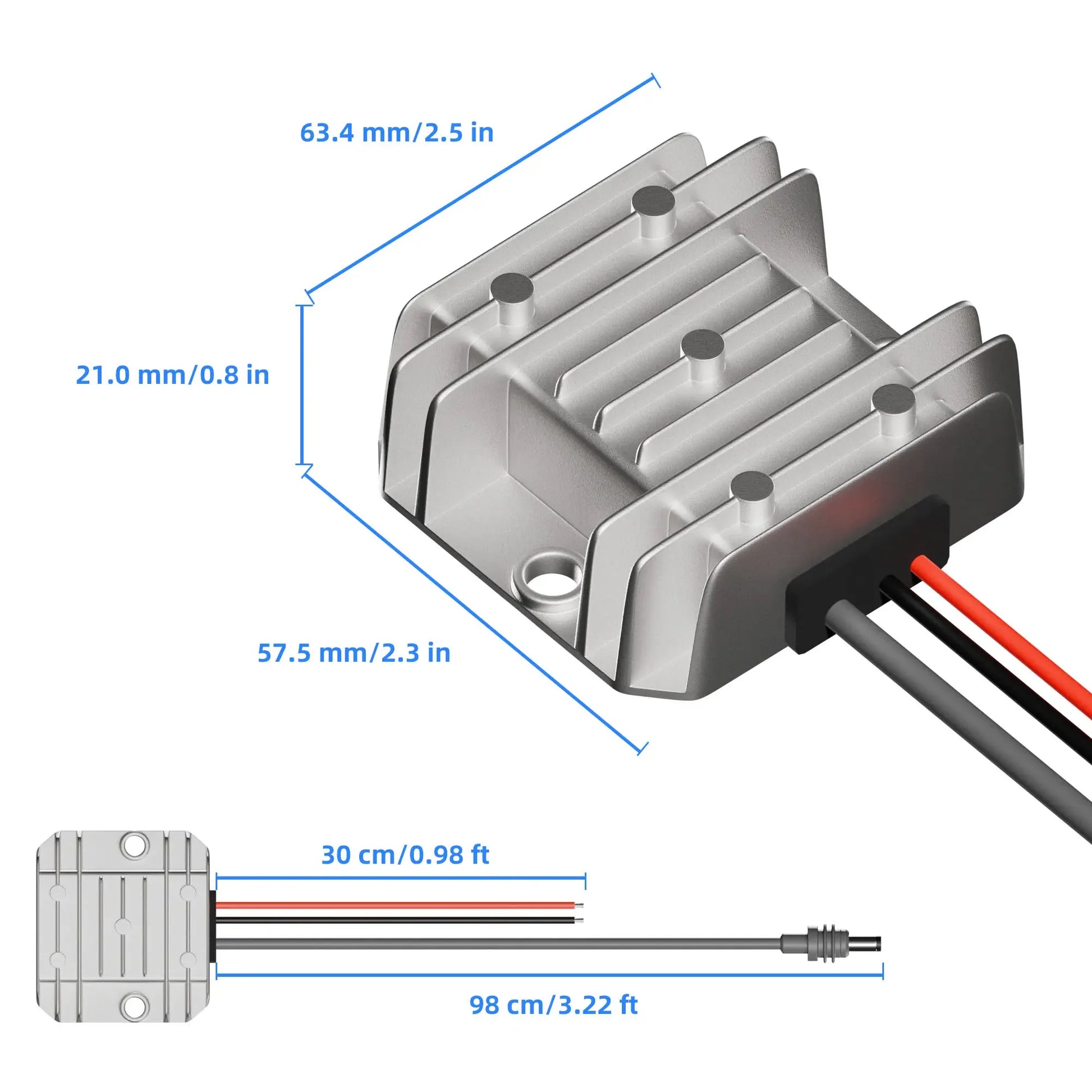Waterproof outdoor off-grid internet power kit for Starlink, marine boat yacht, with 12V to 30V and 57V power supply adapter.
