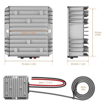 Waterproof outdoor off-grid internet power kit for Starlink on boat, marine ship, yacht, with 12V to 30V 57V power supply adapter
