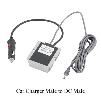 BackupMyFilesNow® Starlink Gen3 Mini 12V-24V to 57V 4.5A DC power converter with waterproof aluminum alloy shell and DC male plug.